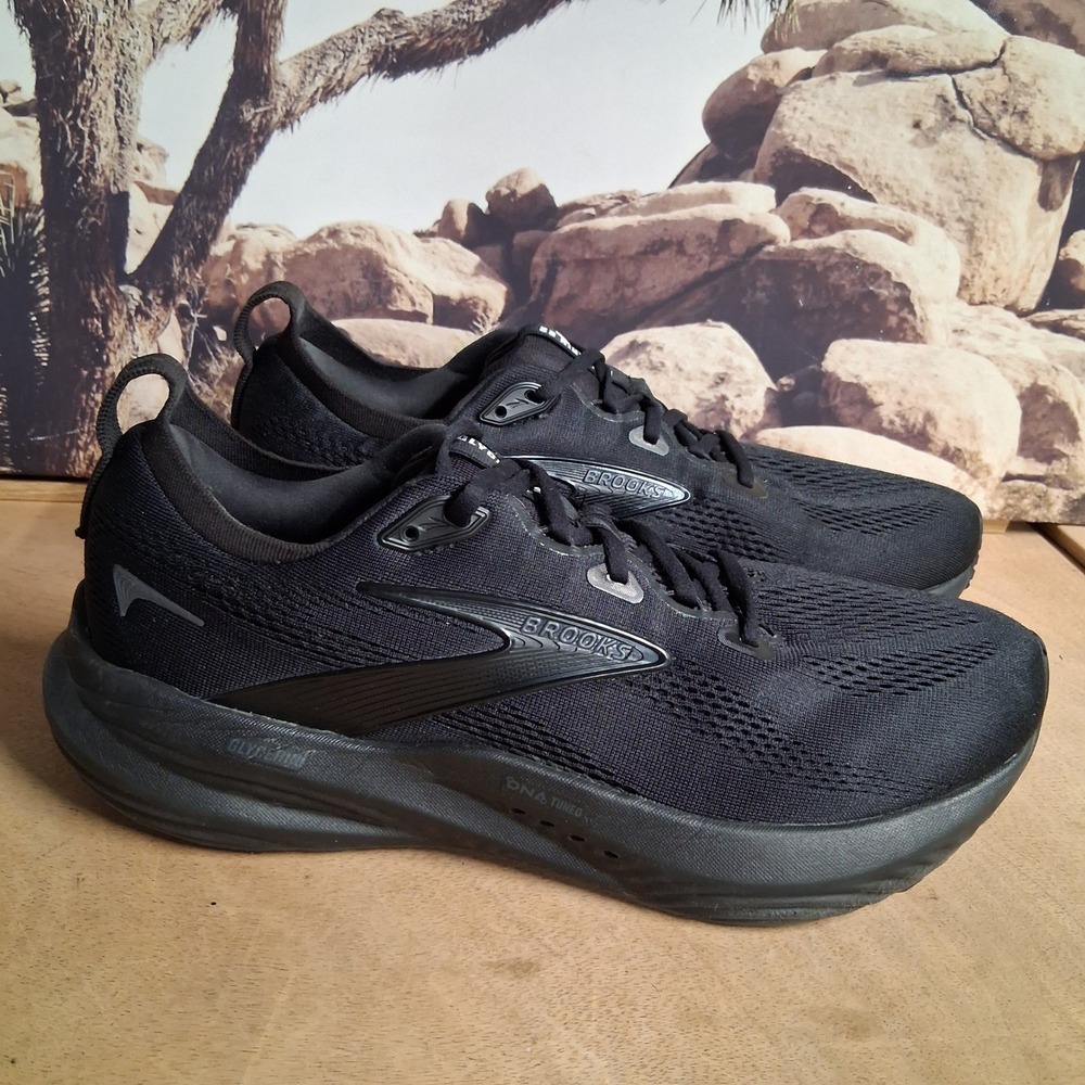 Brooks Glycerin 22 Mens Running Shoes Triple Black Sneakers Sz 10